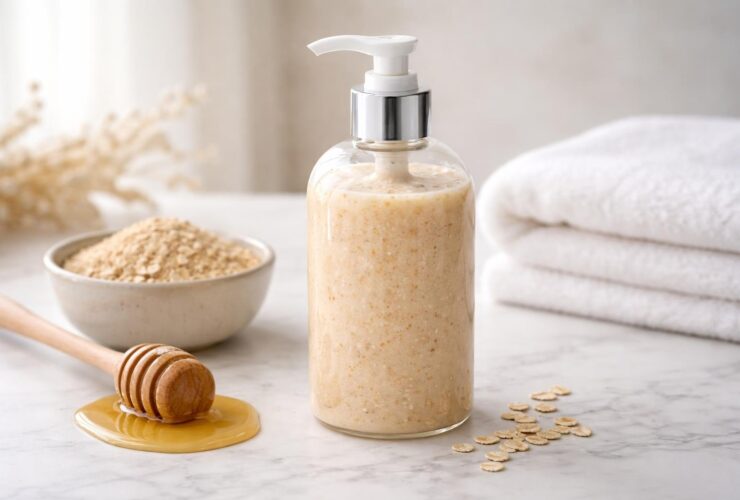 DIY Oatmeal Honey Shower Gel Recipe