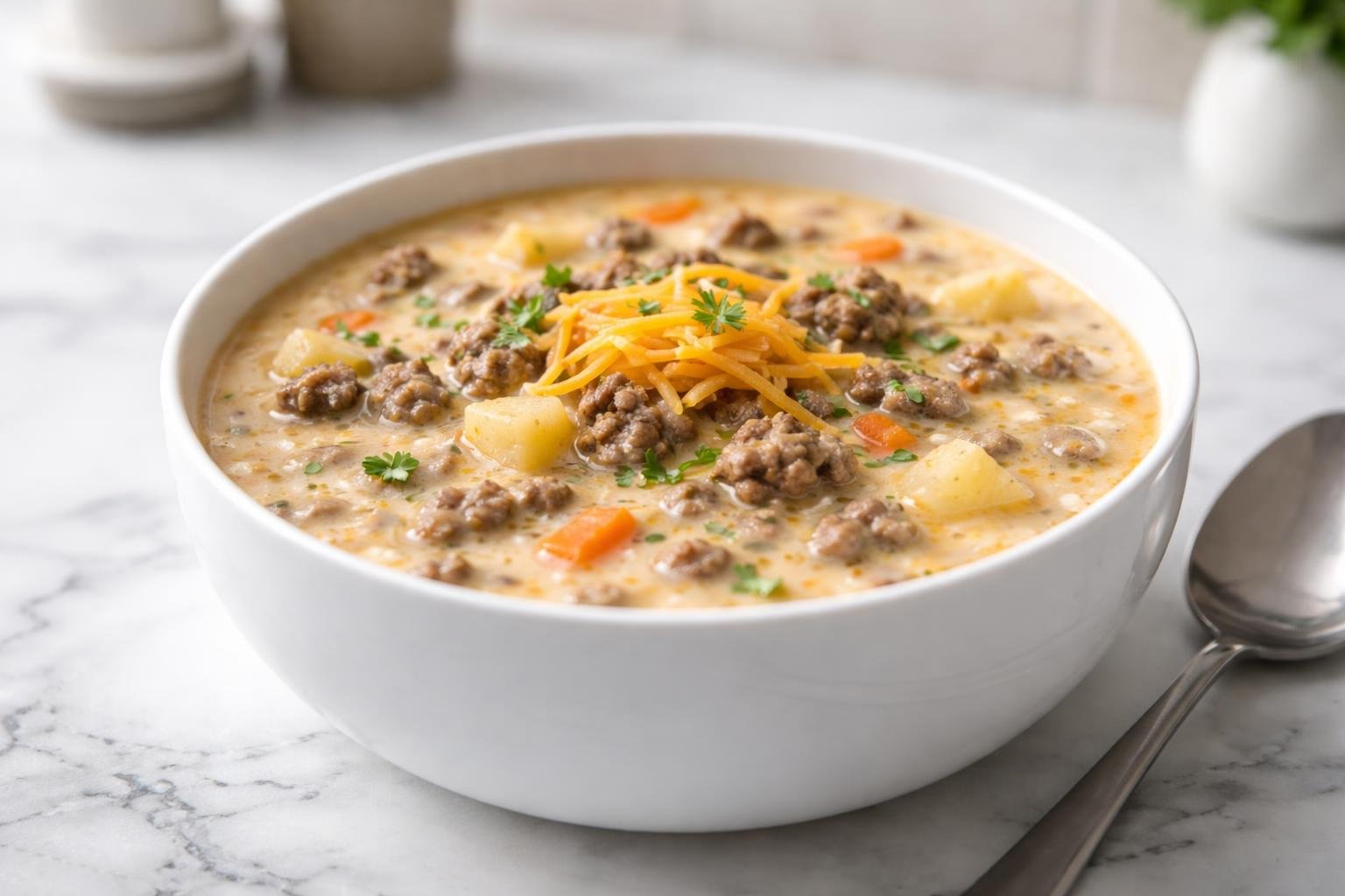 Pioneer Woman Cheeseburger Soup Recipe