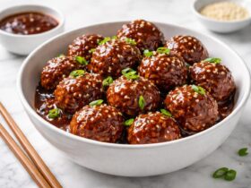 Sticky Korean BBQ Meatballs Recipe
