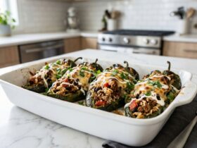 Bobby Flay Stuffed Poblano Peppers Recipe