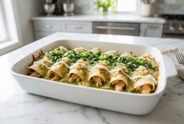 Enchiladas Verdes with Salsa Verde Recipe