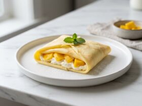 Japanese mango pancake Recipe