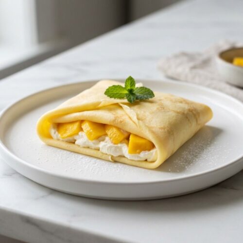 Japanese mango pancake Recipe