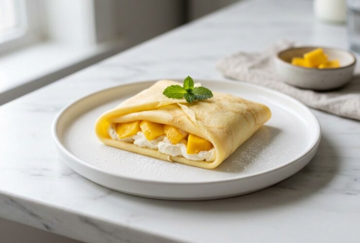 Japanese mango pancake Recipe