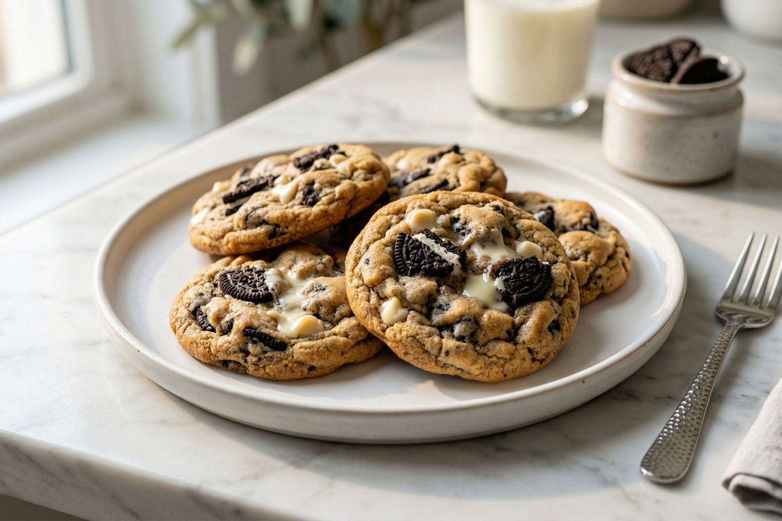 Oreo Cookies and Cream Cookies Recipe