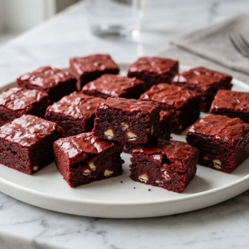 Red Velvet Brownie Bites Recipe
