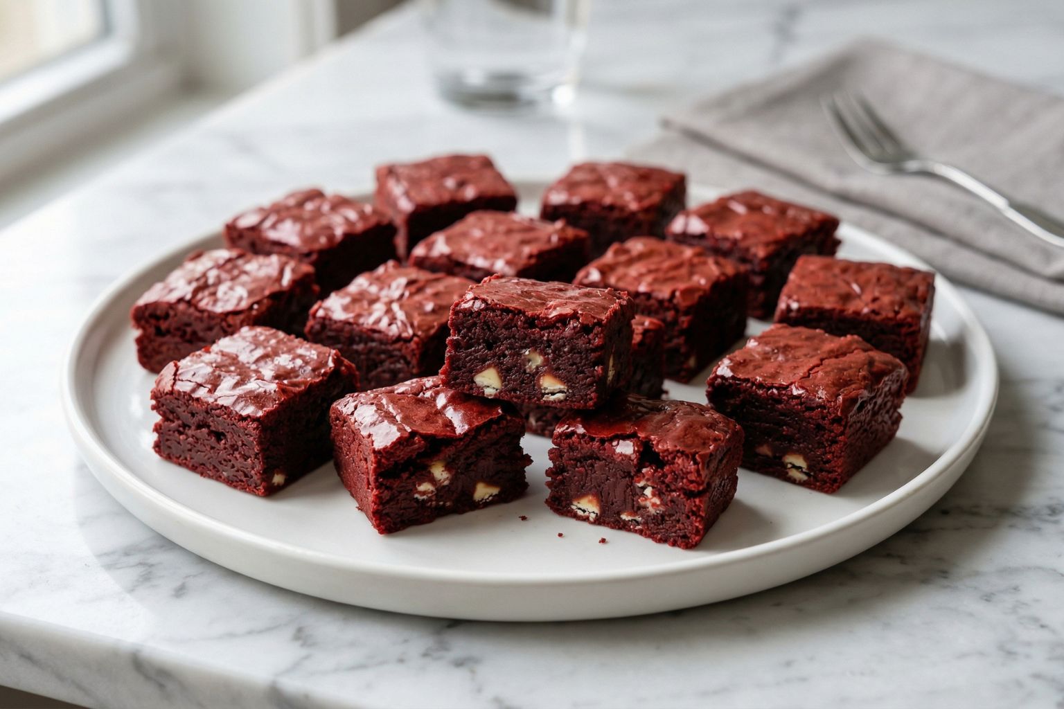 Red Velvet Brownie Bites Recipe