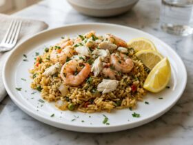 Seafood Rice with Crab and Shrimp Recipe