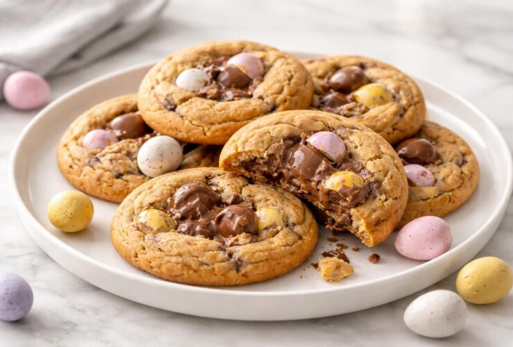 Cadbury Egg Cookies Brown Butter Recipe