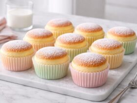 Fluffy Japanese Cotton Cheesecake Cupcakes Recipe