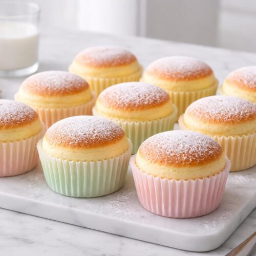 Fluffy Japanese Cotton Cheesecake Cupcakes Recipe