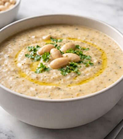 Giada Tuscan White Bean and Garlic Soup Recipe