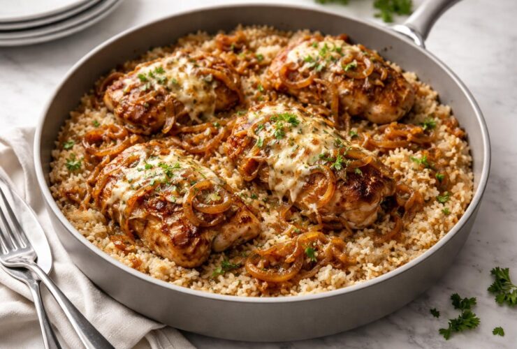 French Onion Chicken and Rice Recipe