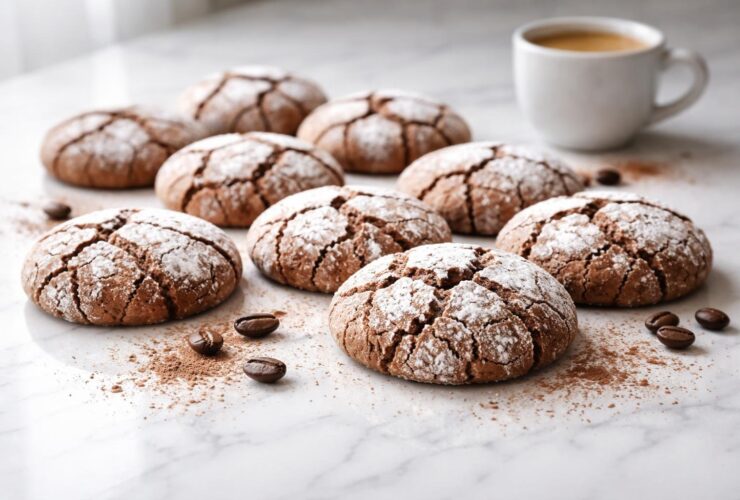 Tiramisu Crinkle Cookies Recipe