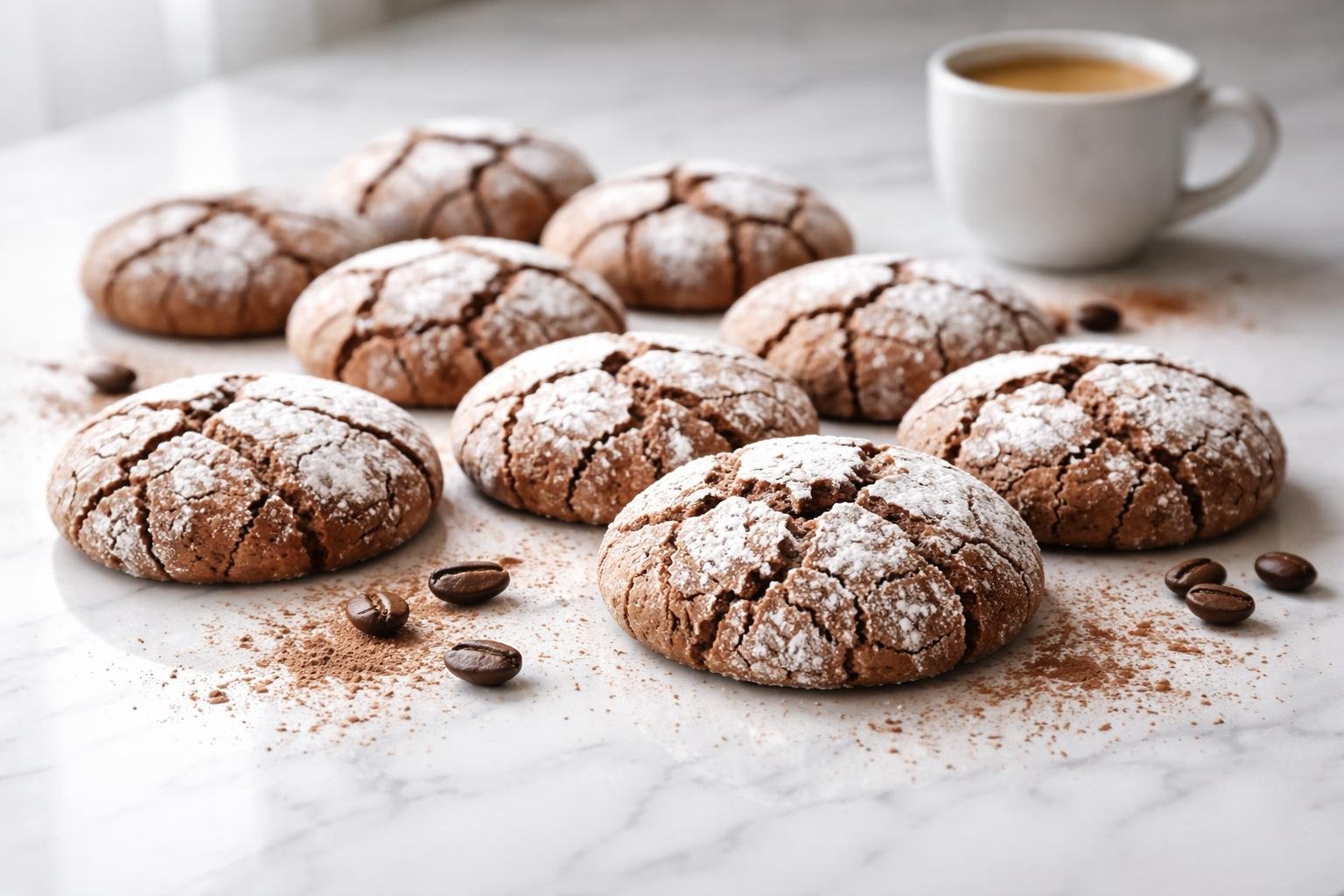 Tiramisu Crinkle Cookies Recipe