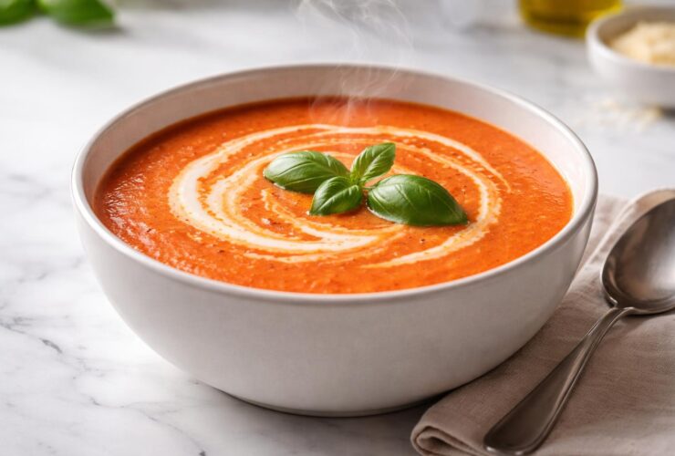 Creamy Tomato Basil Soup Recipe