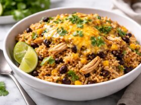 Crockpot Chicken Taco Rice Casserole Recipe