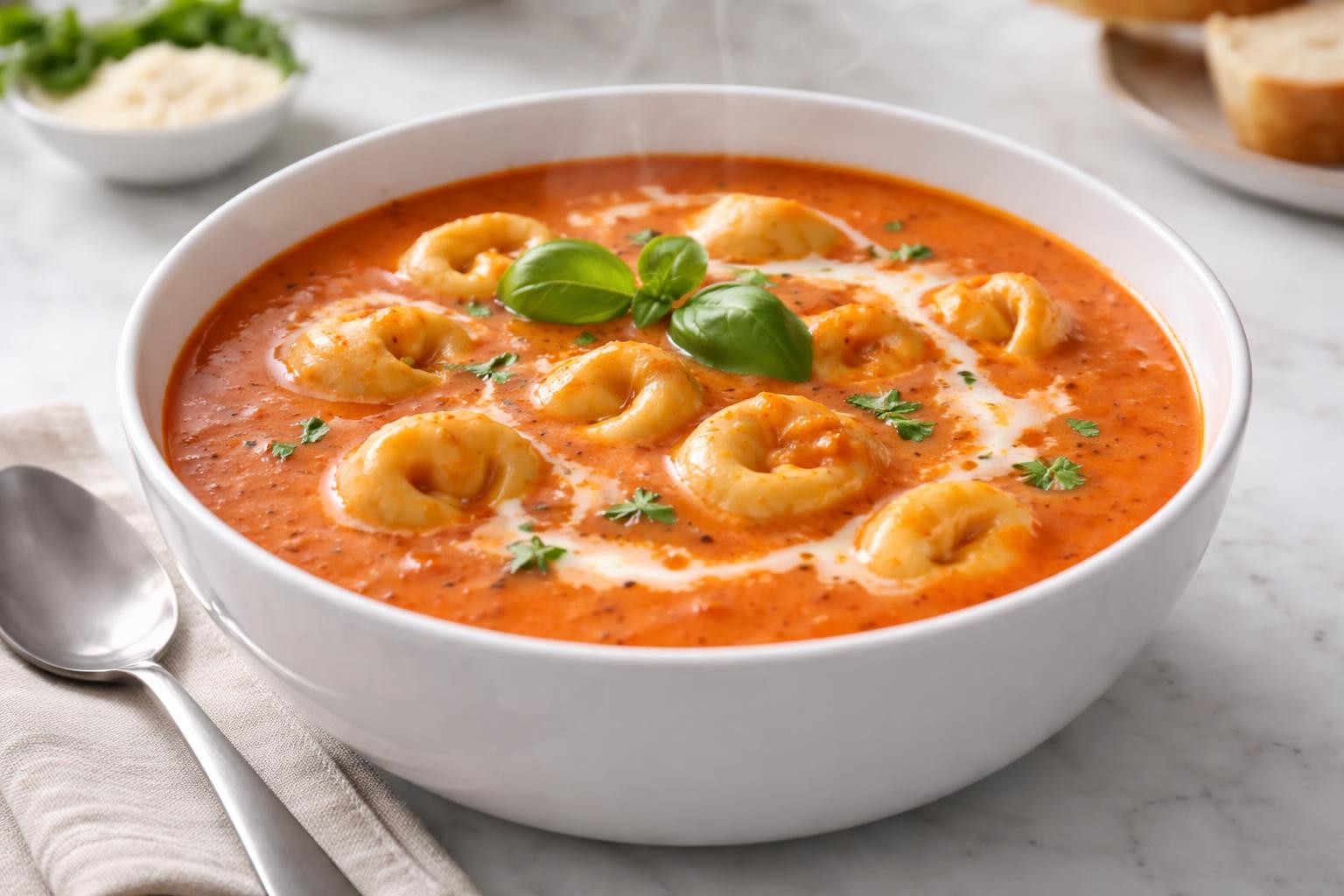 Creamy Tomato Tortellini Soup Recipe