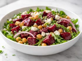 Chickpea Beet and Feta Salad Recipe