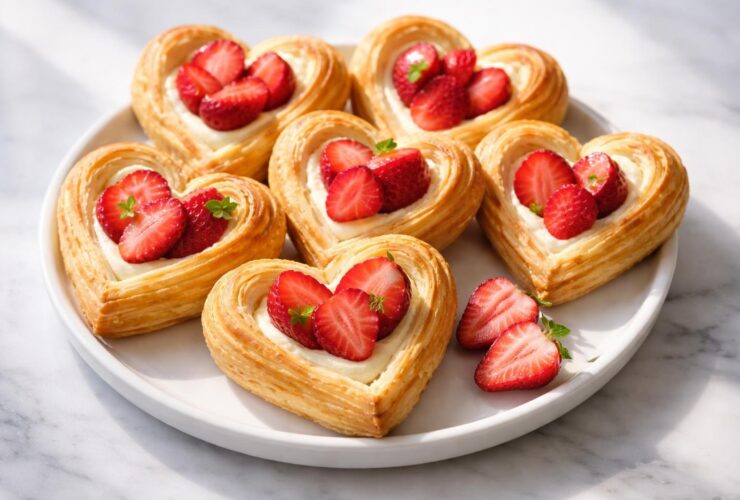 Strawberry Cream Cheese Heart Danish Recipe
