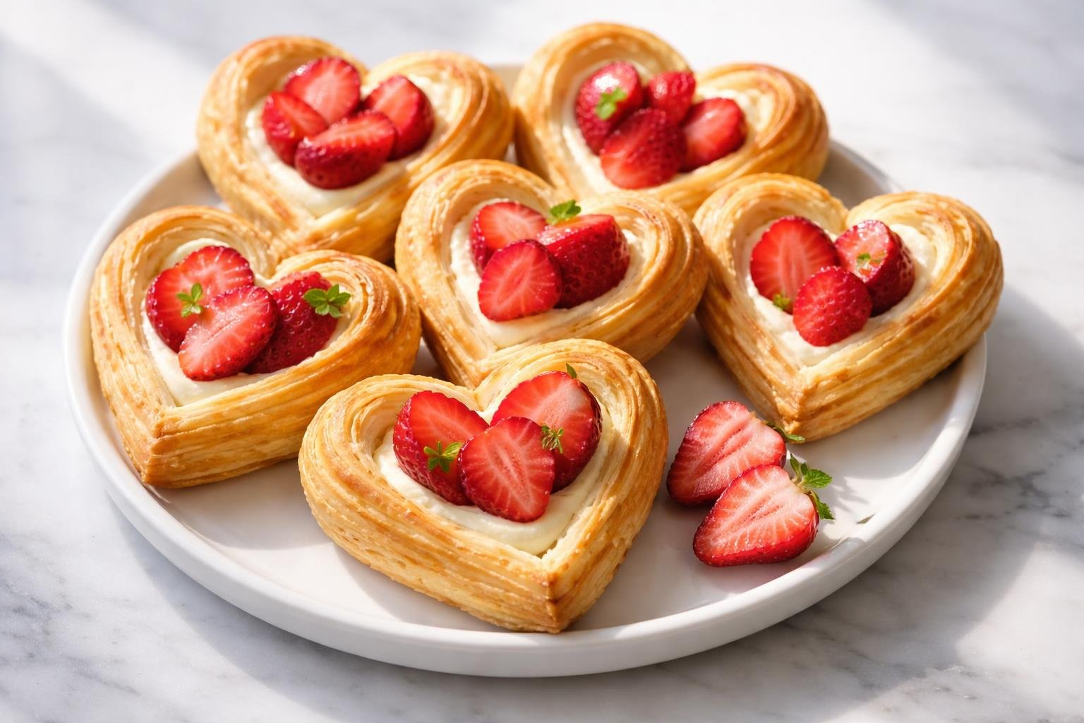 Strawberry Cream Cheese Heart Danish Recipe