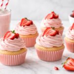 Strawberry Milkshake Cupcakes Recipe