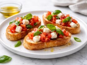 Italian Bruschetta with Mozzarella recipe