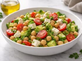 Chickpea Feta Avocado Salad Recipe