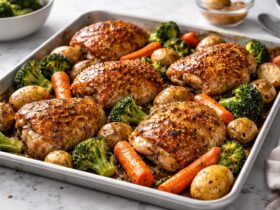 Honey Mustard Chicken Sheet Pan Dinner