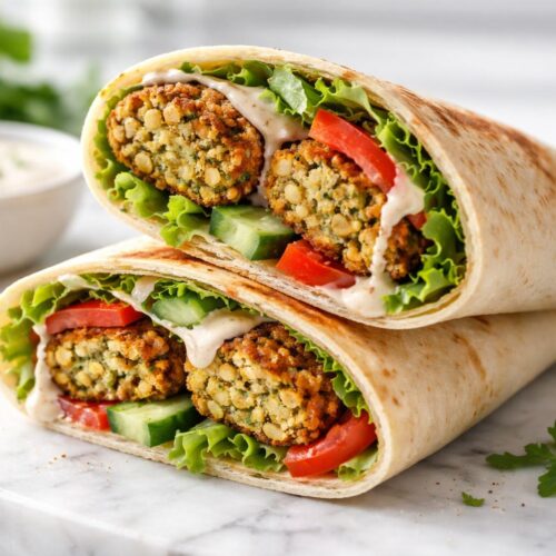 Falafel Wrap Vegan Recipe