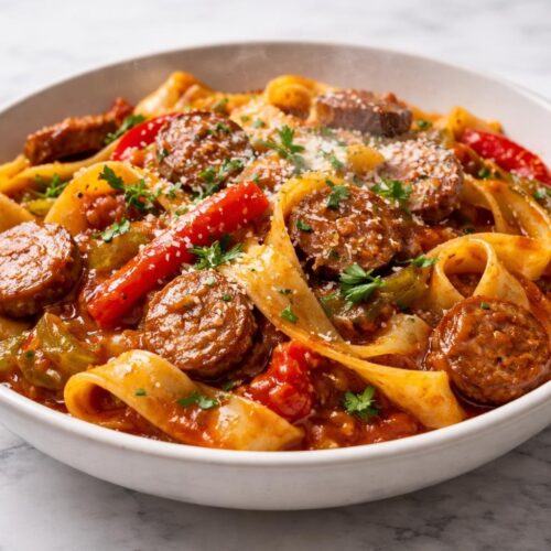 Italian Drunken Noodles Recipe